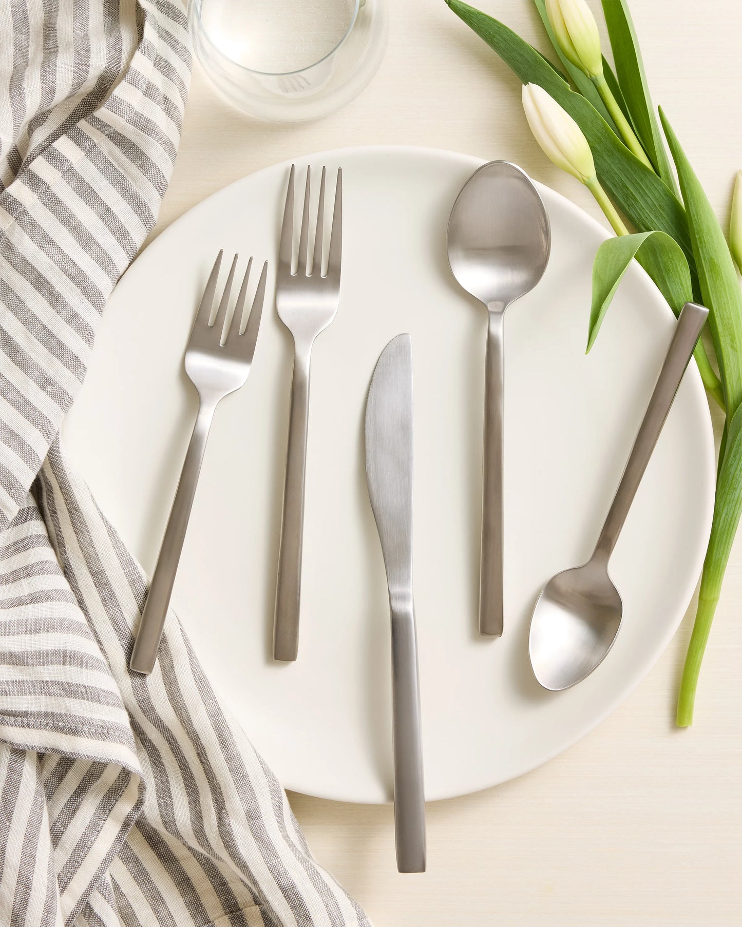 Arezzo 20 Piece Flatware Set - One Size / Polished Stainless Steel