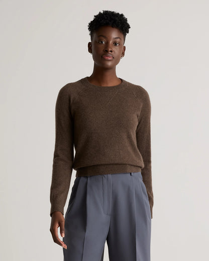 Mongolian Shrunken Cashmere Sweatshirt - XS / True Navy