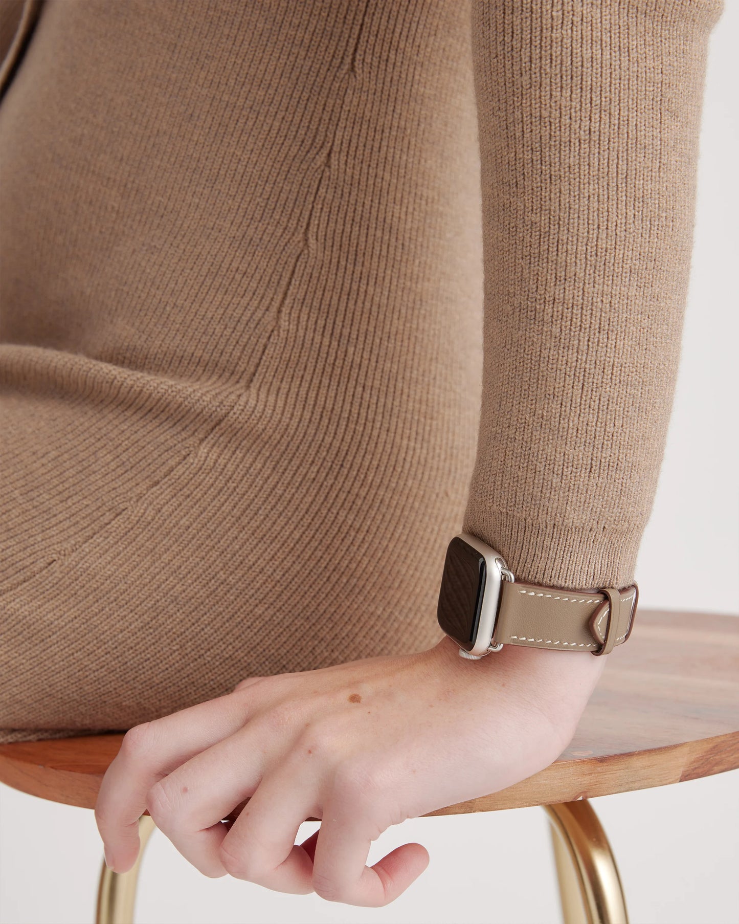 Leather Smartwatch Band - 38mm - 42mm / Cognac