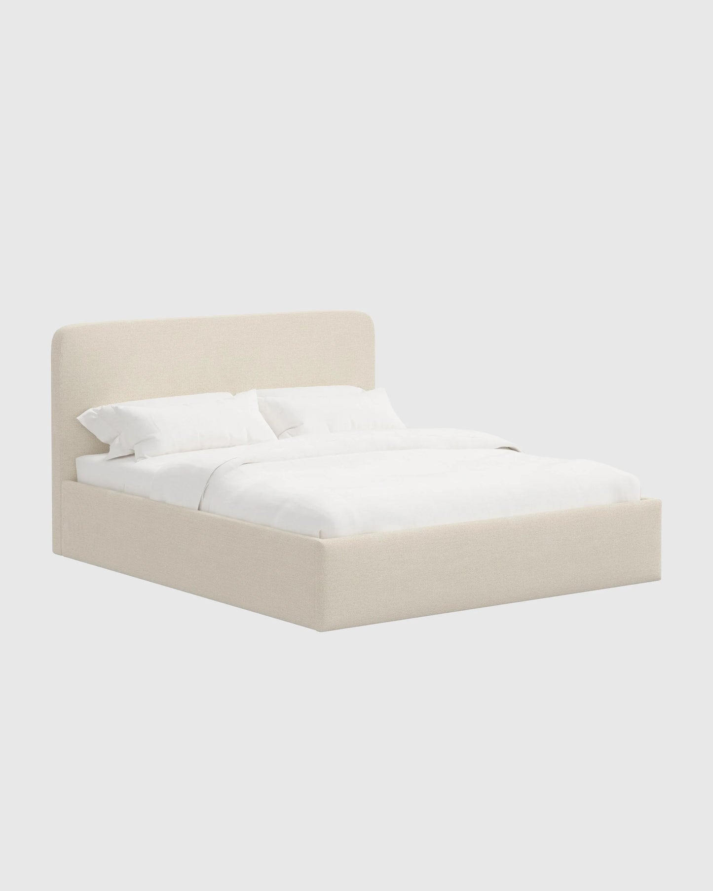 100% Linen Curved Bed - Full / Canvas
