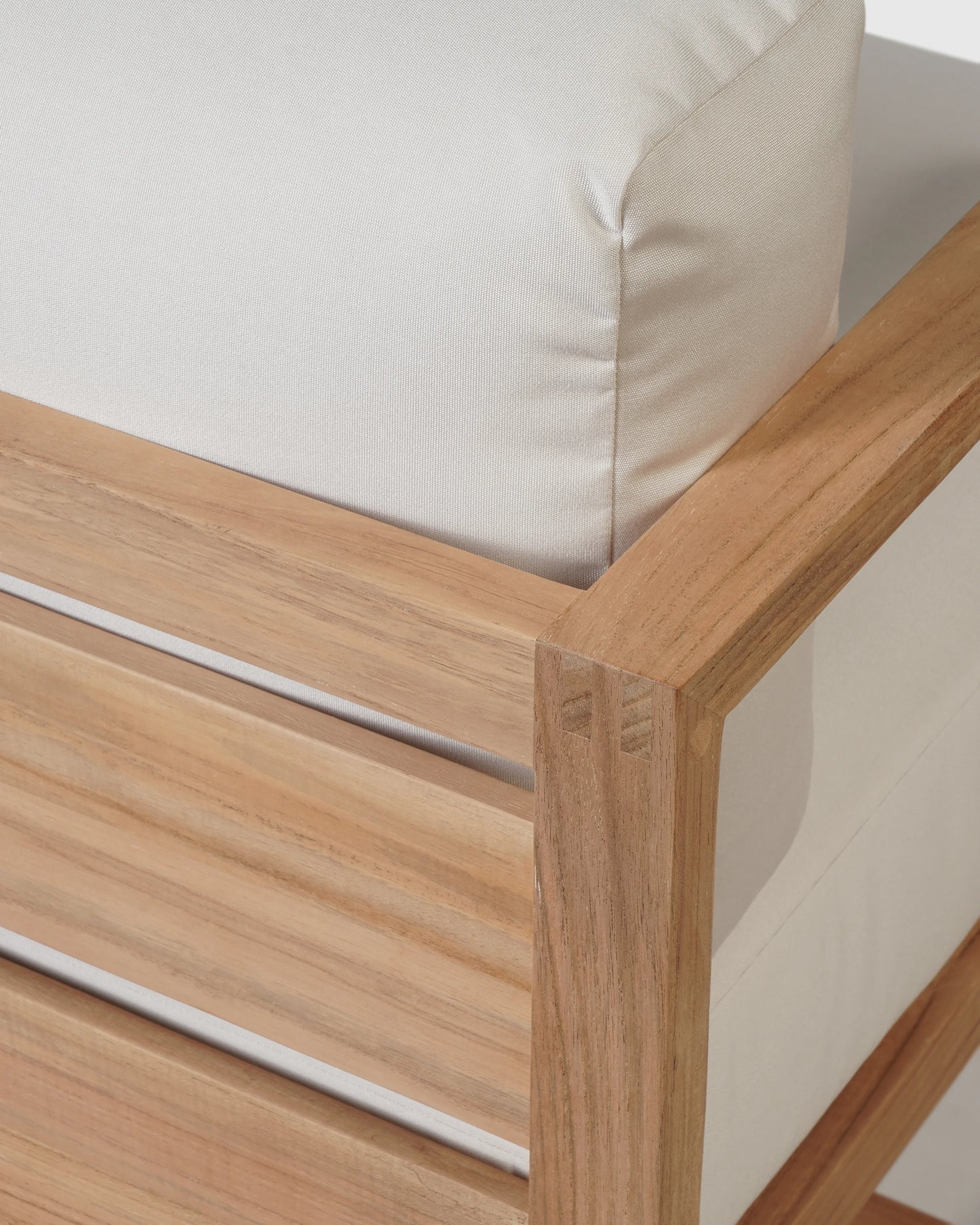 Linear Solid Teak Outdoor Sofa - 65" / Natural Teak