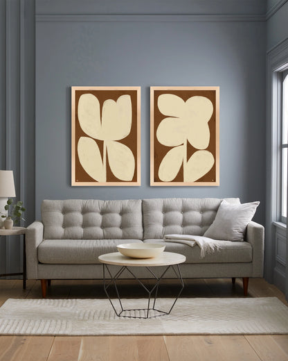 Perennial by Marco Marella (Set of 2) - 17.25"x25.25" / Oak