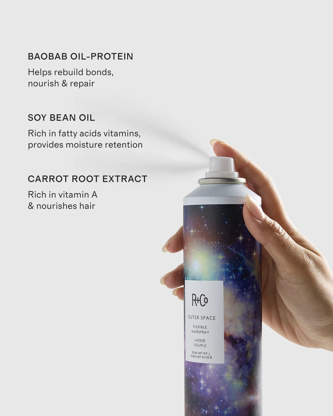 Outerspace Flexible Hairspray by R+Co - One Size / No Color