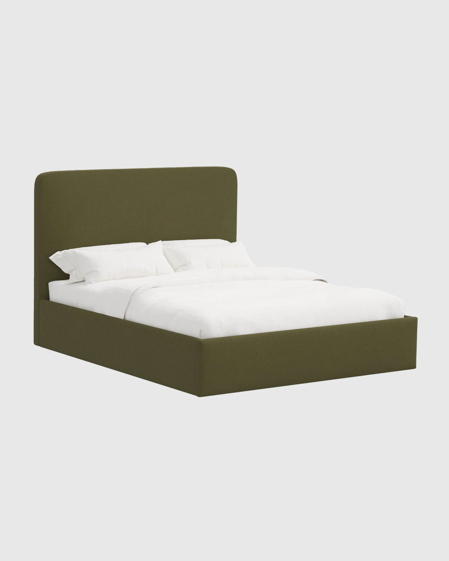 100% Linen Curved Bed - Full / Canvas