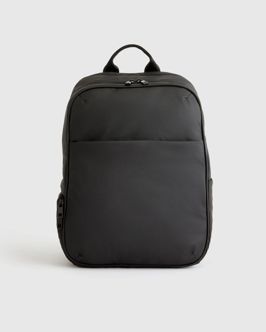 Water Repellent Puff Commuter Backpack - One Size / Black