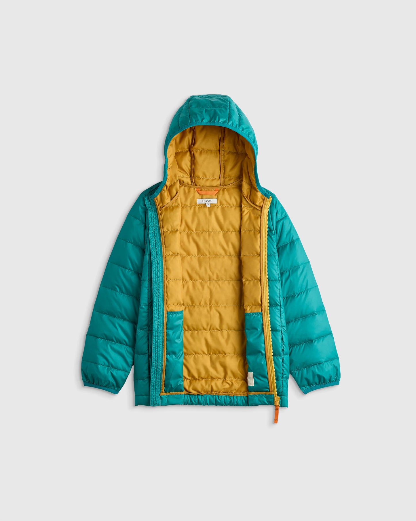 Lightweight Down Hooded Puffer Jacket - 2T / Tidepool