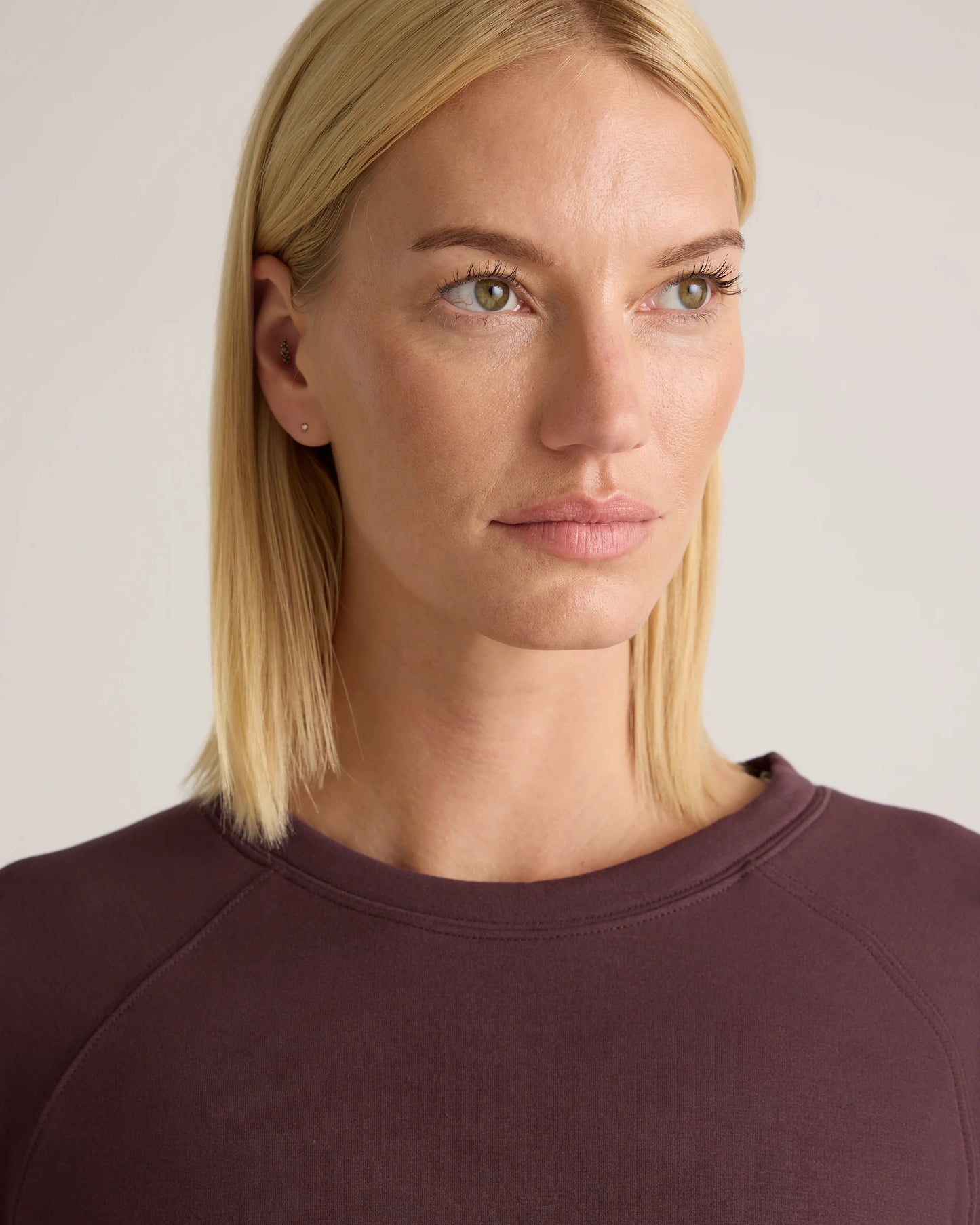 SuperSoft Fleece Crew - XS / Smoked Thyme Green