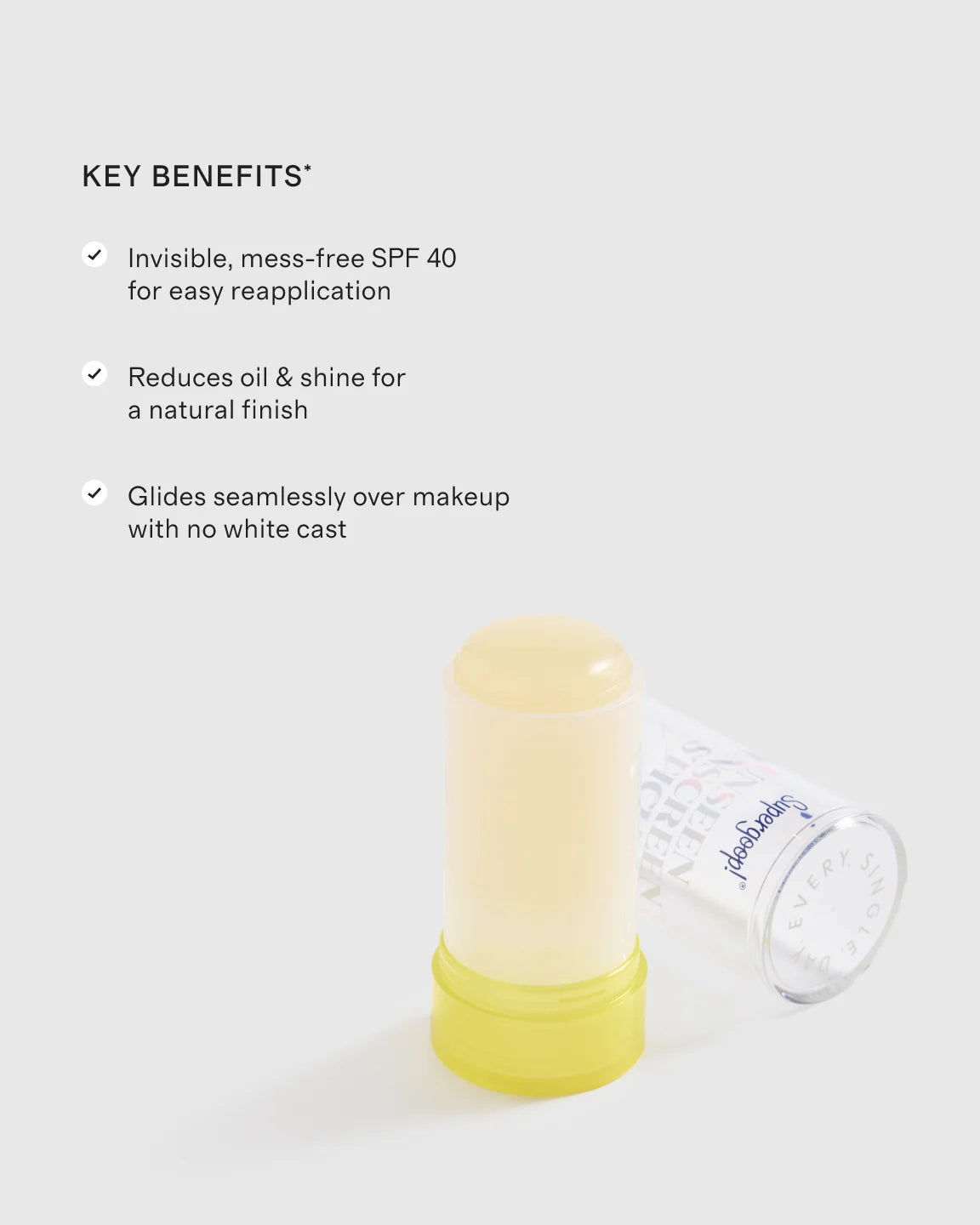 Unseen Sunscreen Stick SPF 40 by Supergoop! - One Size / No Color