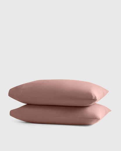 Organic Crisp Percale Pillowcase Set - Standard / White
