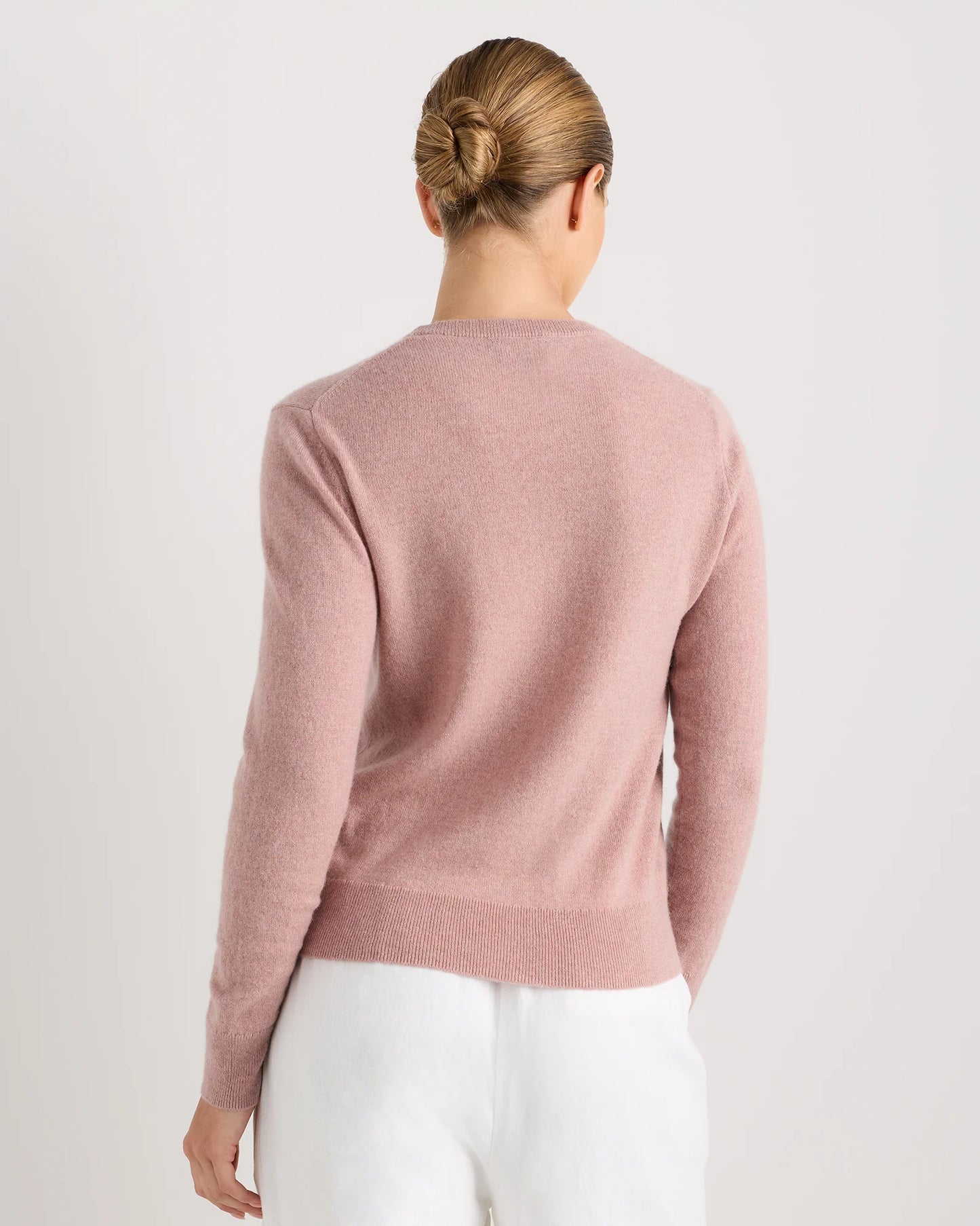 Mongolian Cashmere Crewneck Sweater - XS / Ivory