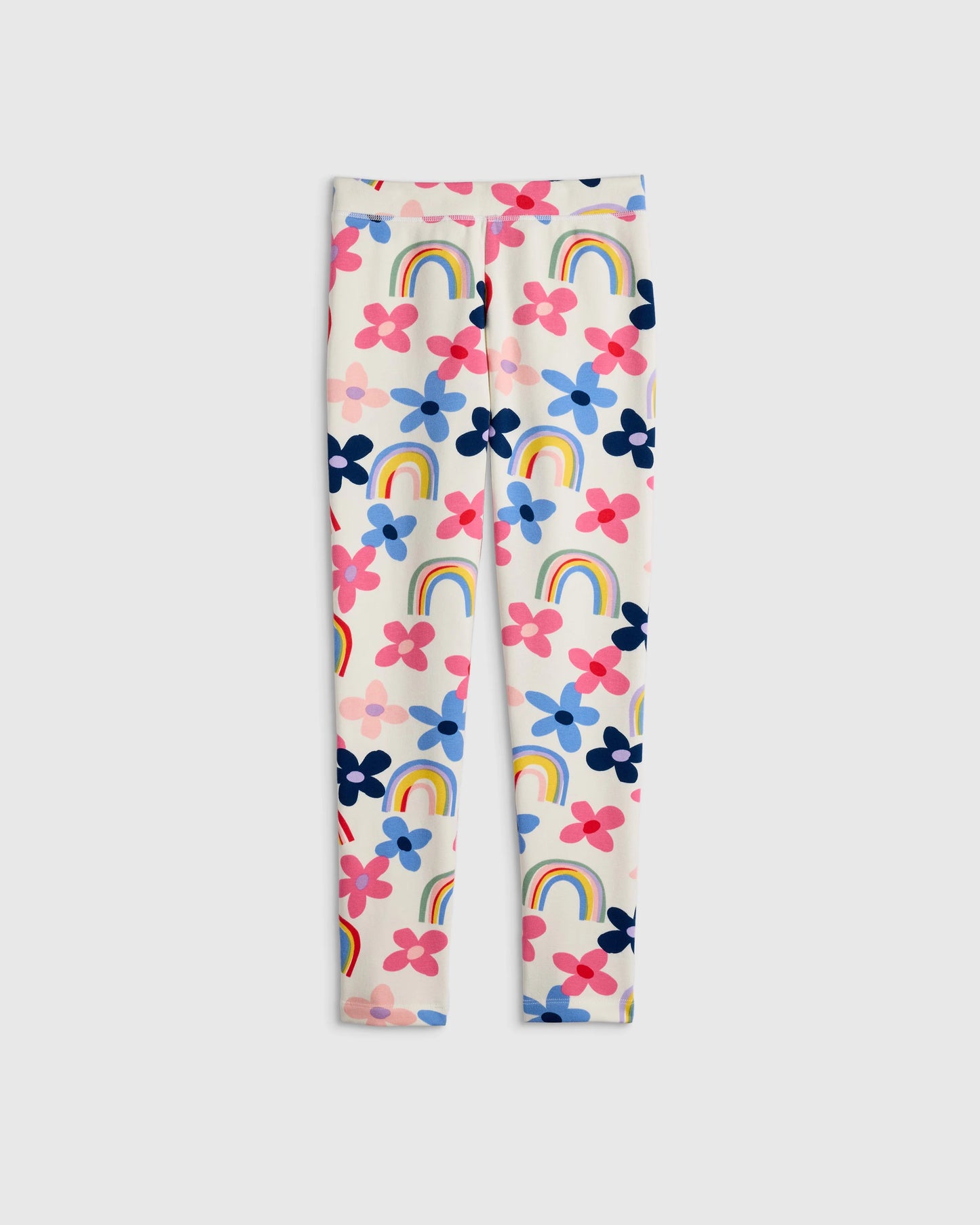 Fleece Lined Legging - 12 / Rainbow Floral