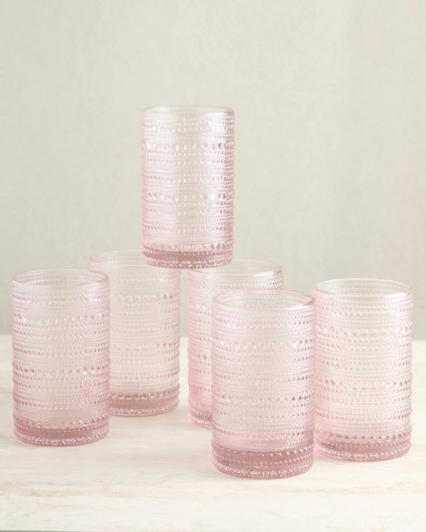 Jupiter Tall Glass Tumbler (Set of 6) - One Size / Fern Green