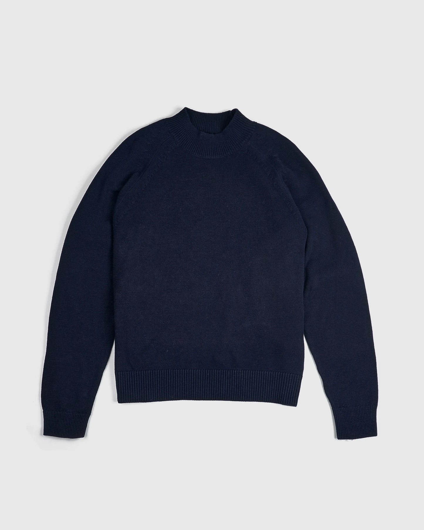 100% Organic Cotton Mock Neck Sweater - XS / Ivory