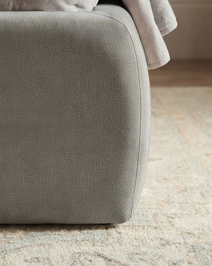 Plush Low Profile Platform Bed - Queen / Ivory