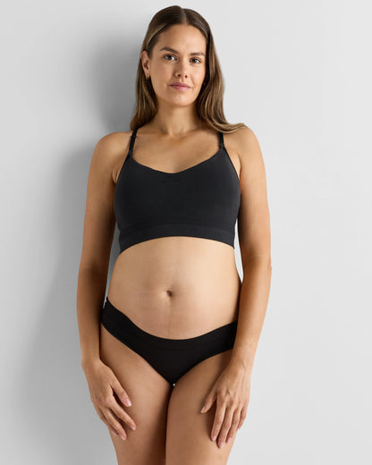 Second Skin Maternity Thong (6-pack) - XS / Black