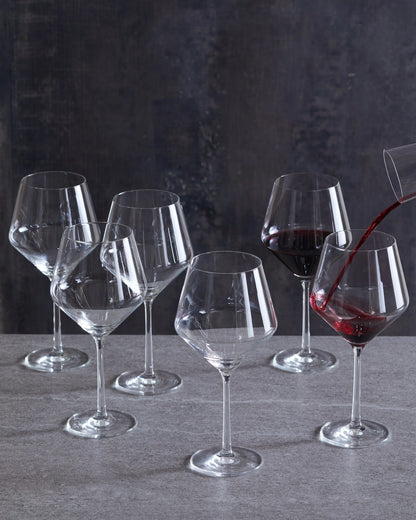 Pure Burgundy Wine Glass (Set of 6) - One Size / No Color
