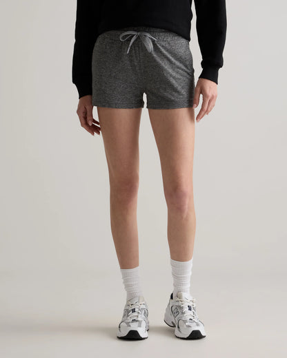 Flowknit Mid-Rise Shorts - XS / Heather Deep Navy