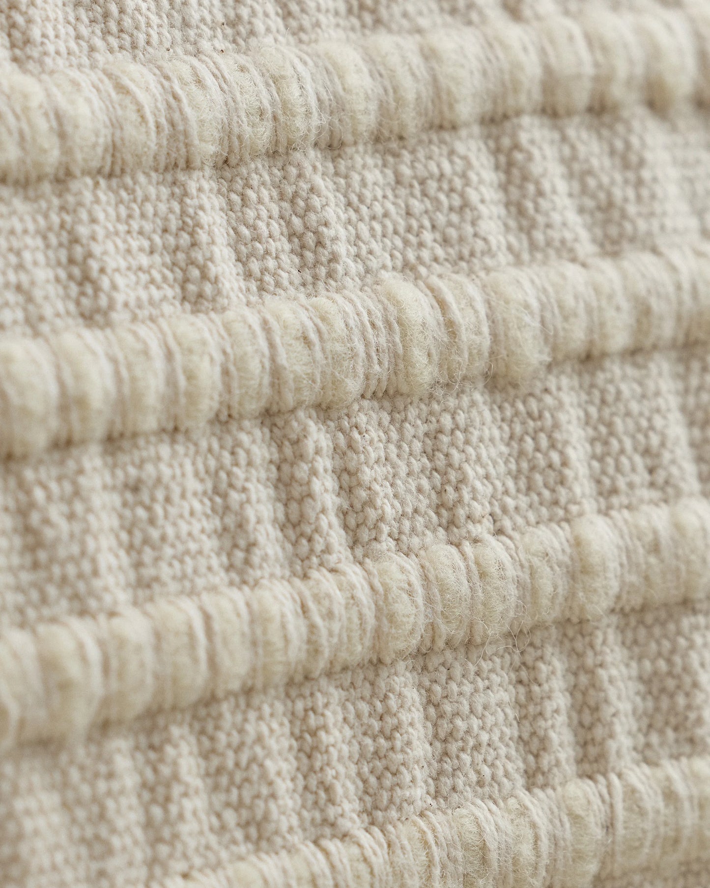 Ribbed Wool Cotton Pillow Cover - 20x20 / Red Clay