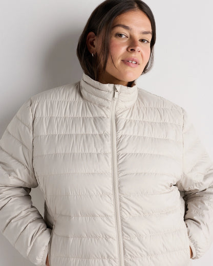 Lightweight Down Packable Puffer Jacket - 1X / Black