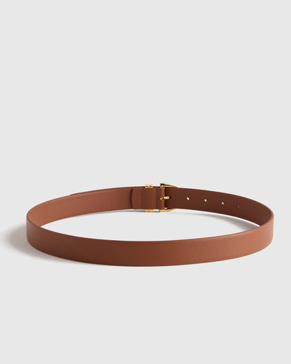 Alora European Leather Belt - XS / Black