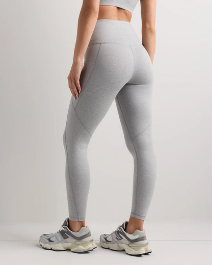 Ultra-Soft High-Rise Pocket Legging - XS / Heather Espresso