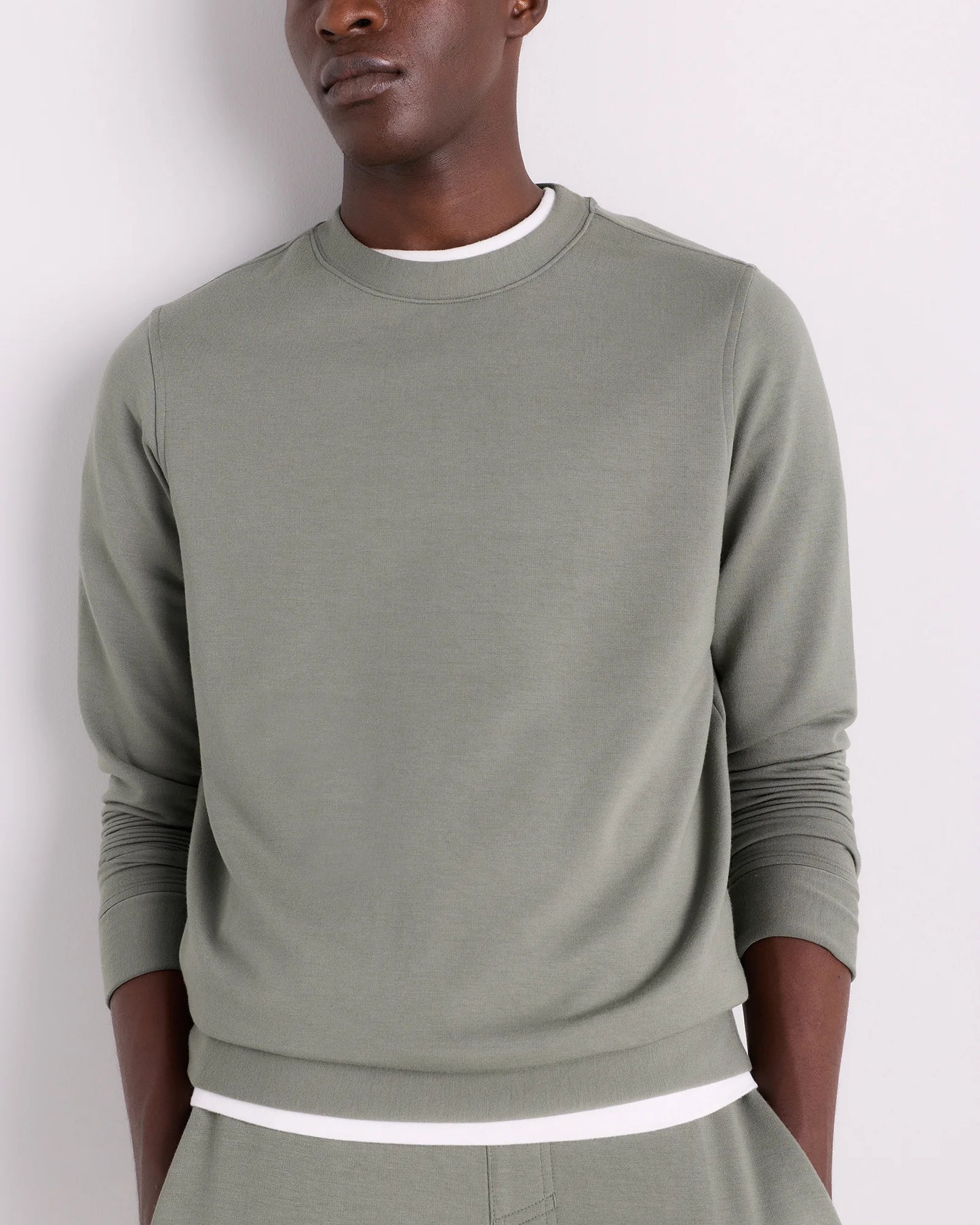 Supersoft Fleece Crew - XS / Heather Oatmeal