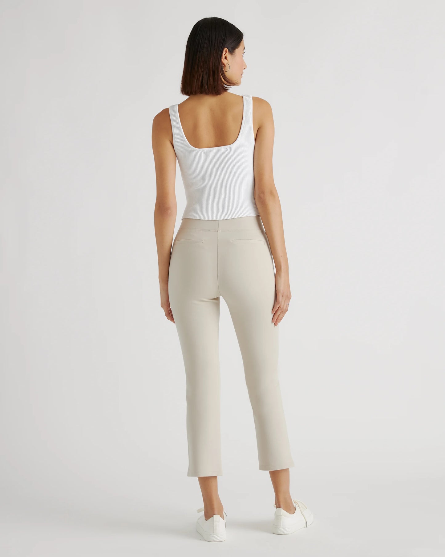 Ultra-Stretch Ponte Kick Flare Pants - XS / Olive