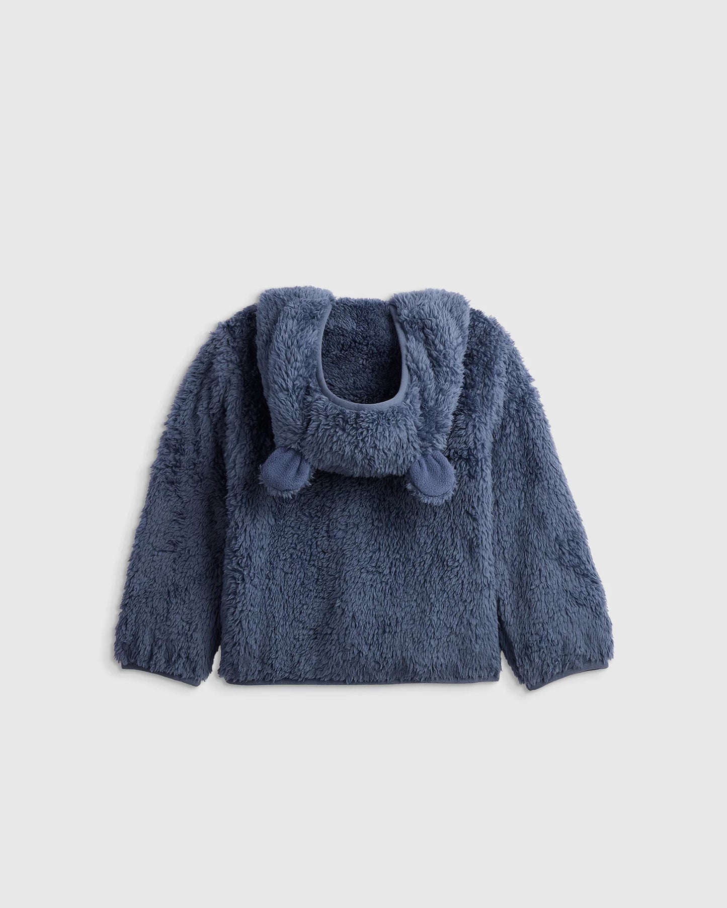 Recycled Sherpa Fleece Bear Hood Jacket - 2T / Ivory
