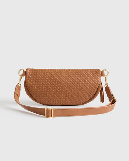 Sloane Handwoven Sling Bag - One Size / Taupe
