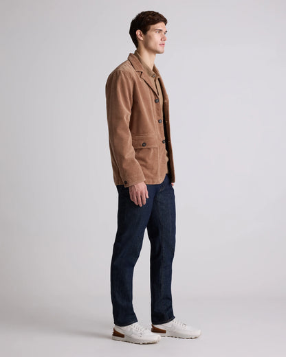 Organic Stretch Corduroy Chore Jacket - S / Seaweed