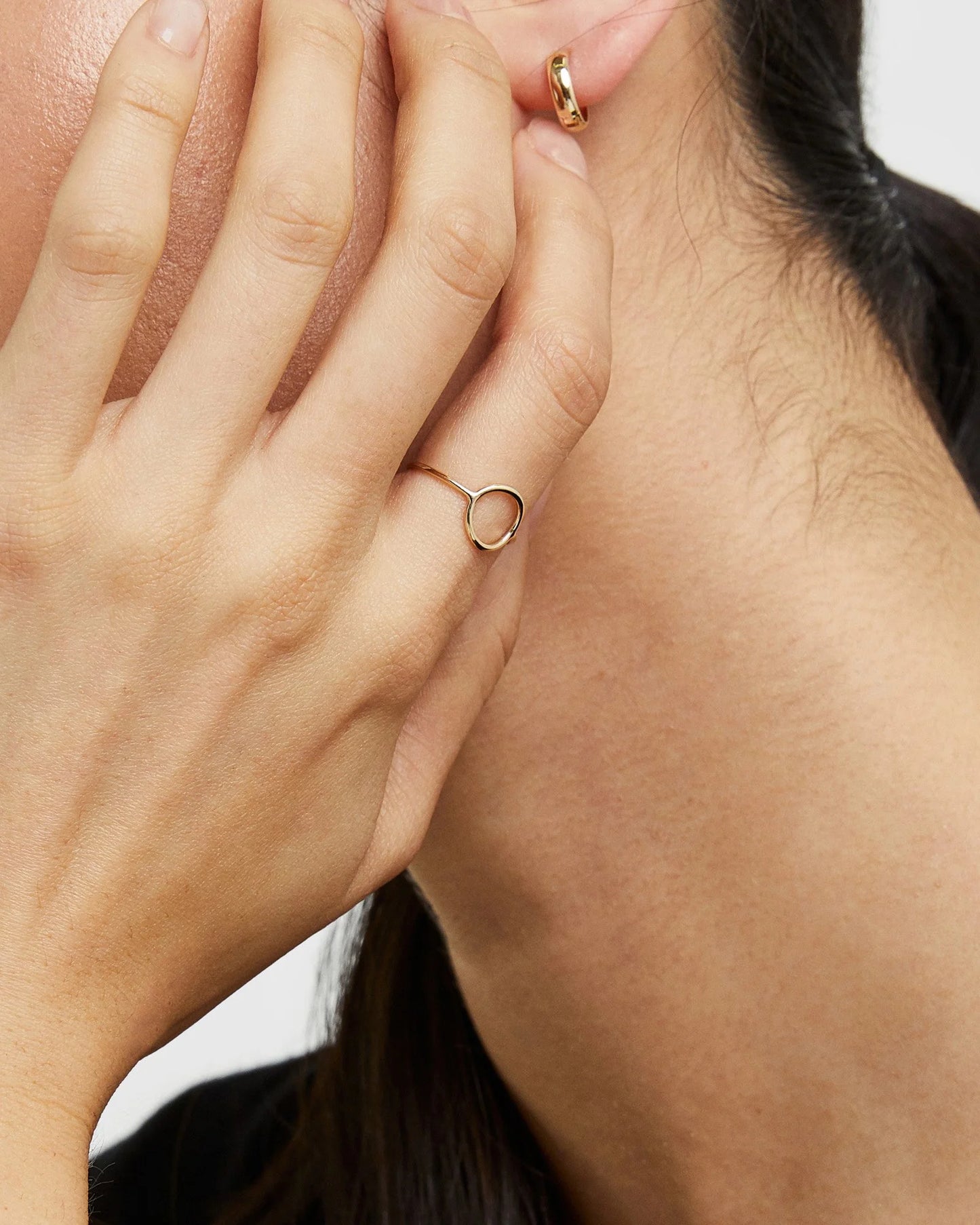 14K Gold Bold Hoops - One Size / Yellow Gold
