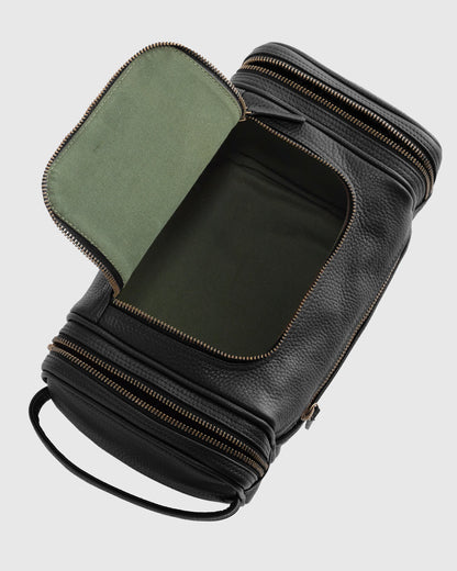 Nappa Leather Toiletry Bag - One Size / Black