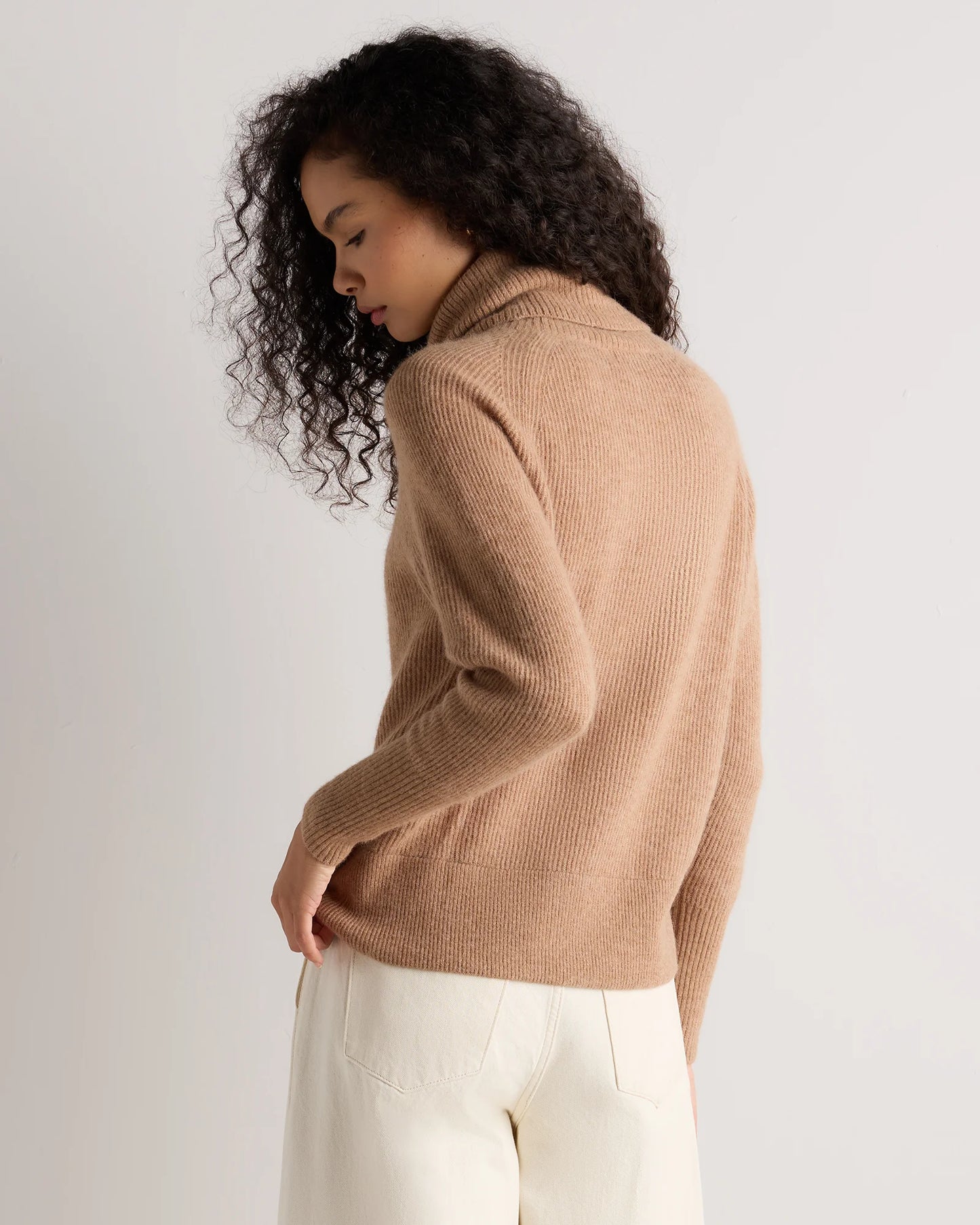Lightweight Baby Alpaca Turtleneck - XS / Smoked Charcoal
