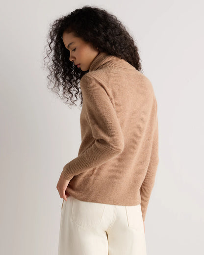 Lightweight Baby Alpaca Turtleneck - XS / Smoked Charcoal