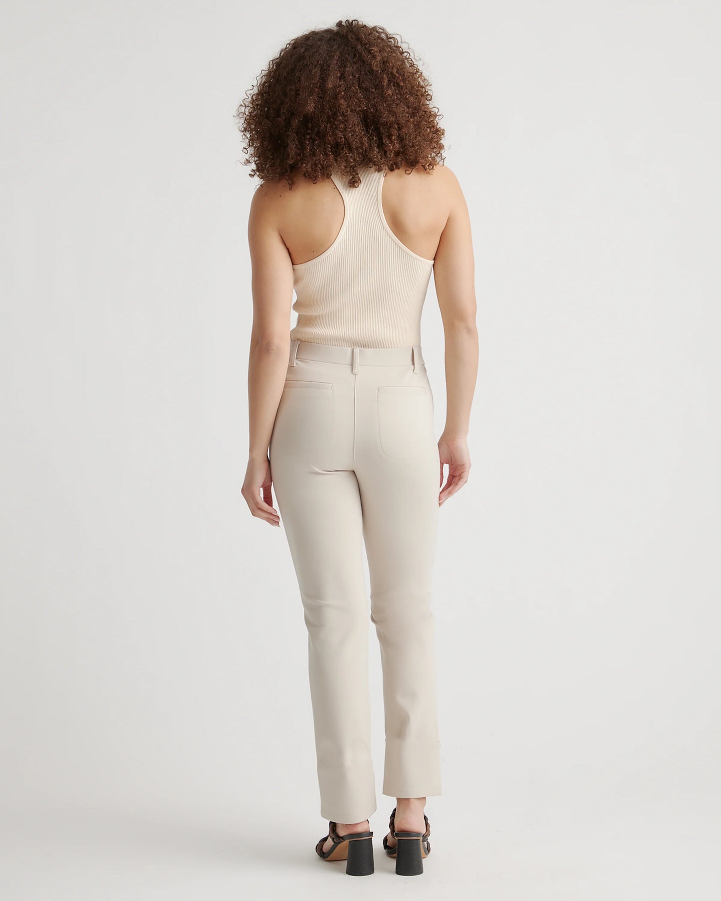 Ultra-Stretch Ponte Straight Leg 4-Pocket Pants - XS / Navy