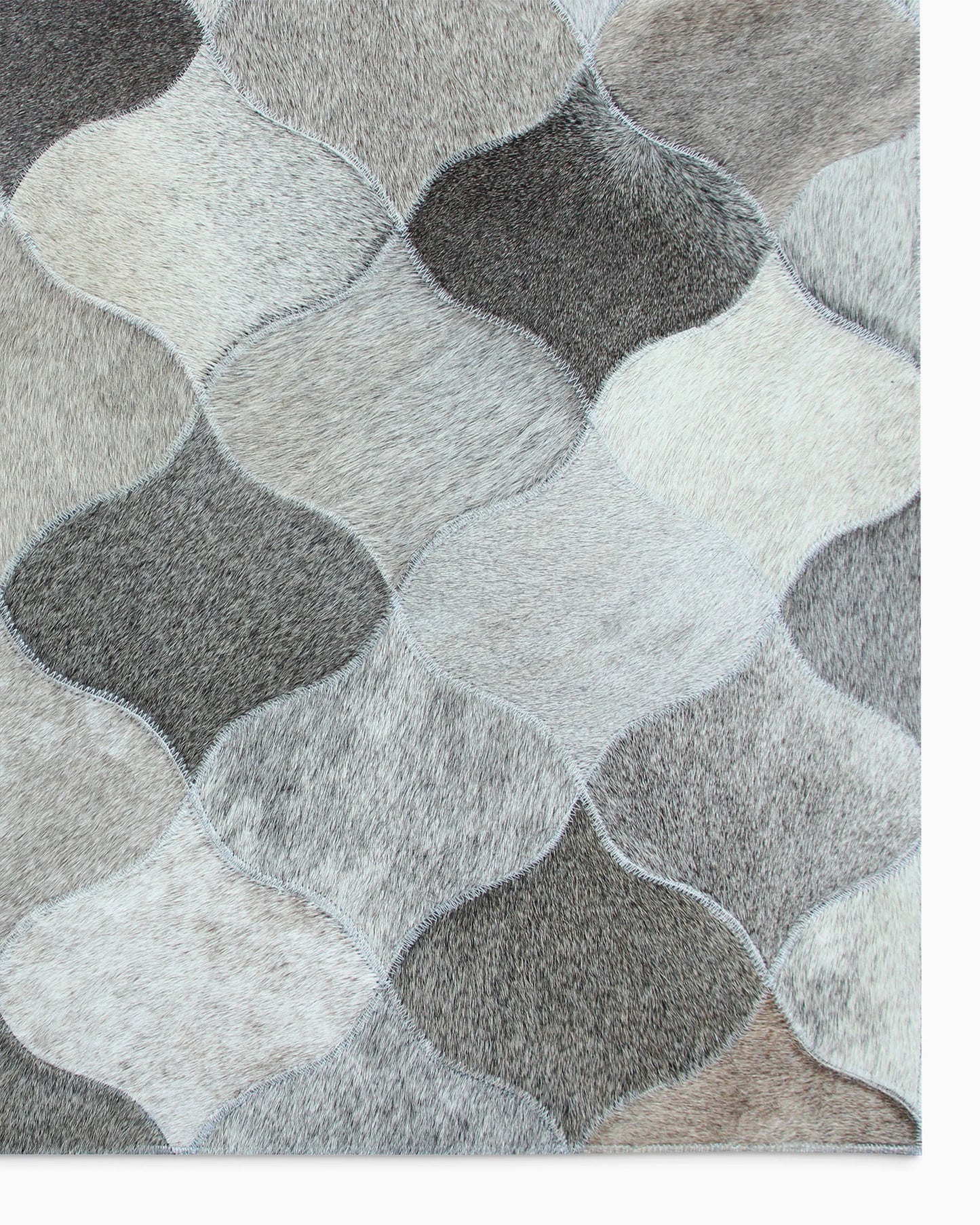 Trellis Hair on Hide Rug - 5' x 8' / Natural