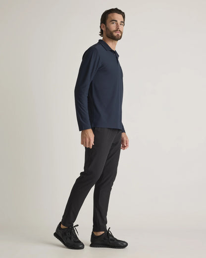 ProPique Performance Long Sleeve Polo - S / Navy
