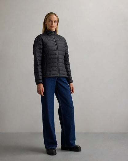 Lightweight Down Packable Puffer Jacket - XS / Black