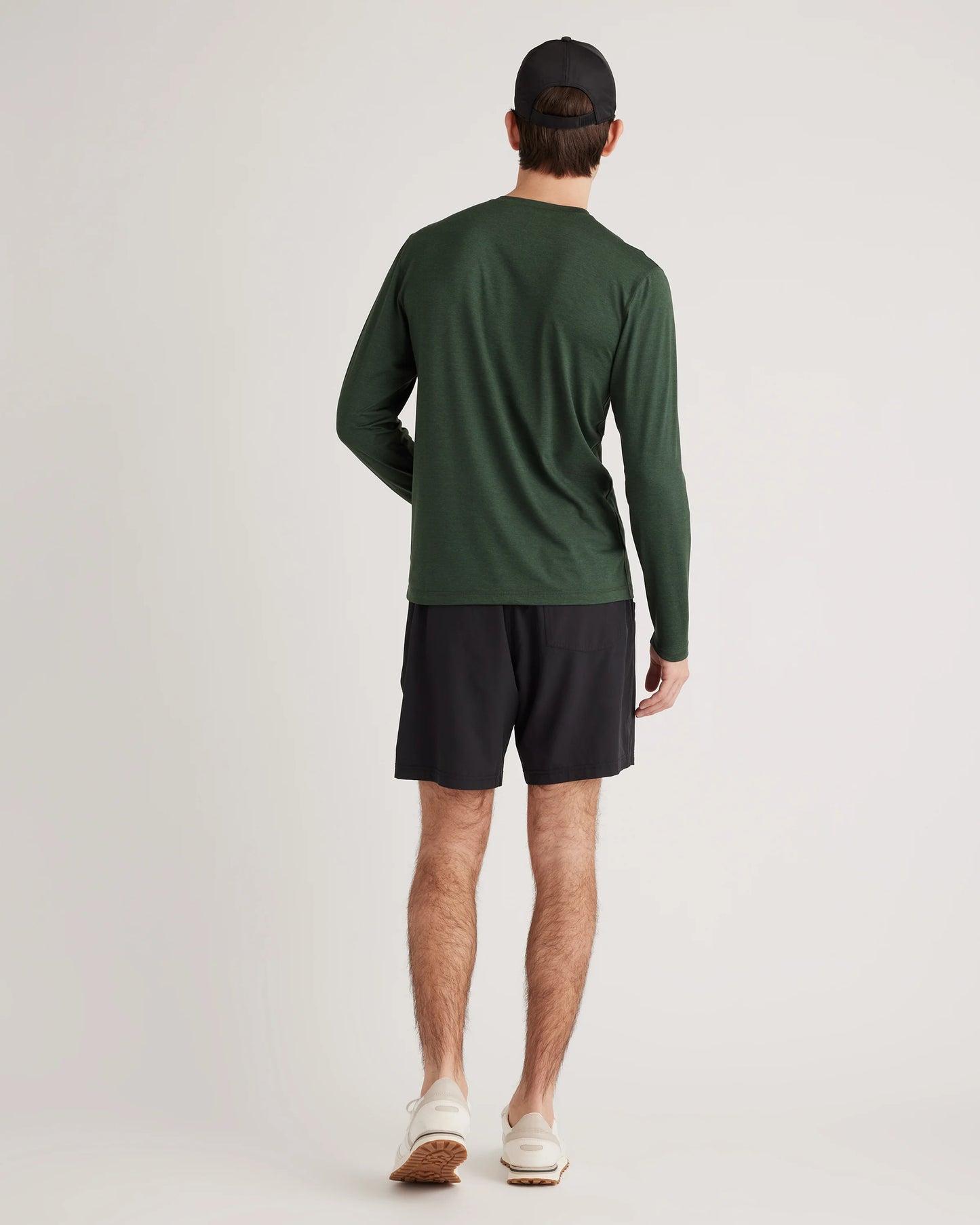 Flowknit Breeze Performance Long Sleeve Henley Tee - XS / Olive