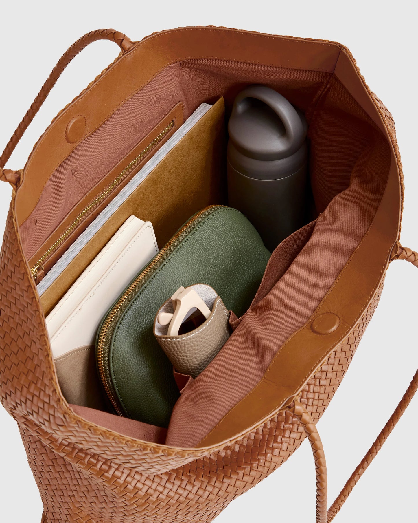Siena Handwoven Tote - One Size / Taupe