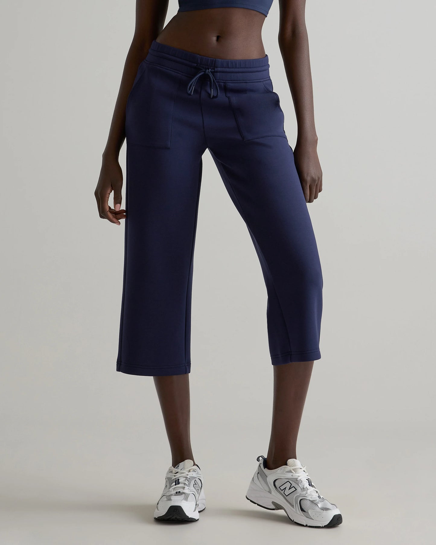 CloudComfort High-Rise Cropped Sweatpants - XS / Pebble Beige