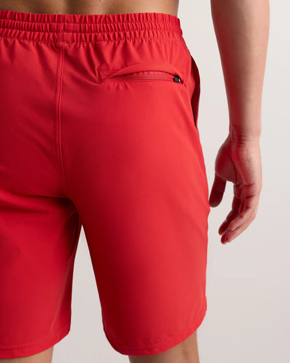 Italian Swim Trunks - 9" - S / Navy Palms