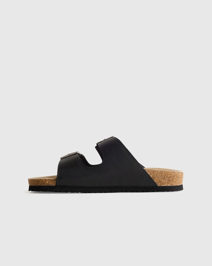 Nappa Leather Double Buckle Slide - 5 / Shell Pink