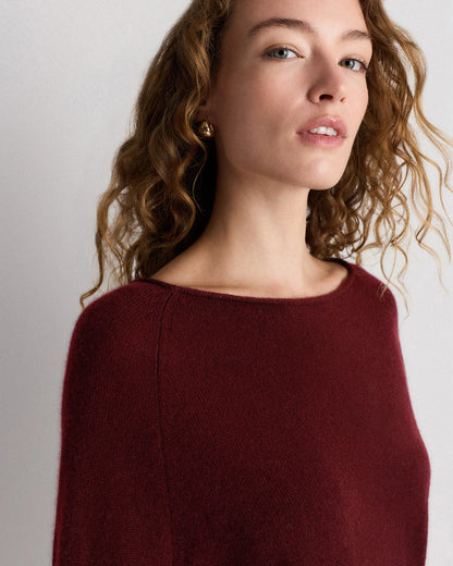 Mongolian Cashmere Boatneck Sweater - XS / Black