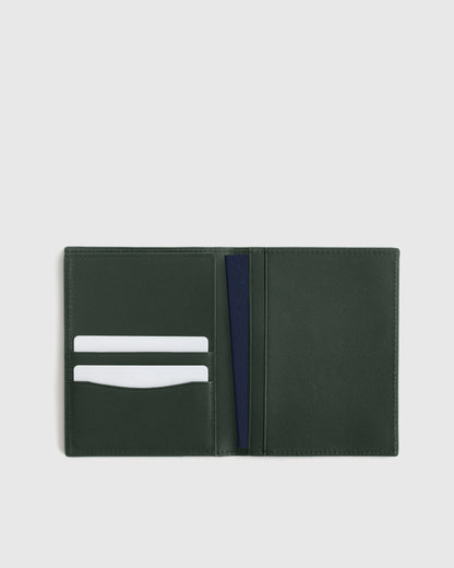 Nappa Leather RFID Blocking Passport Holder - One Size / Cherry Red