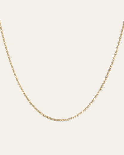 14K Gold Petite Valentino Chain Necklace - One Size / Yellow Gold