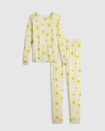 Bamboo Long Sleeve and Pant Pajama Set - 6 / Wildflower Dreams