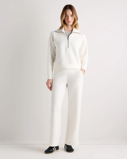 CloudComfort Half Zip Sweatshirt - XS / Pebble Beige
