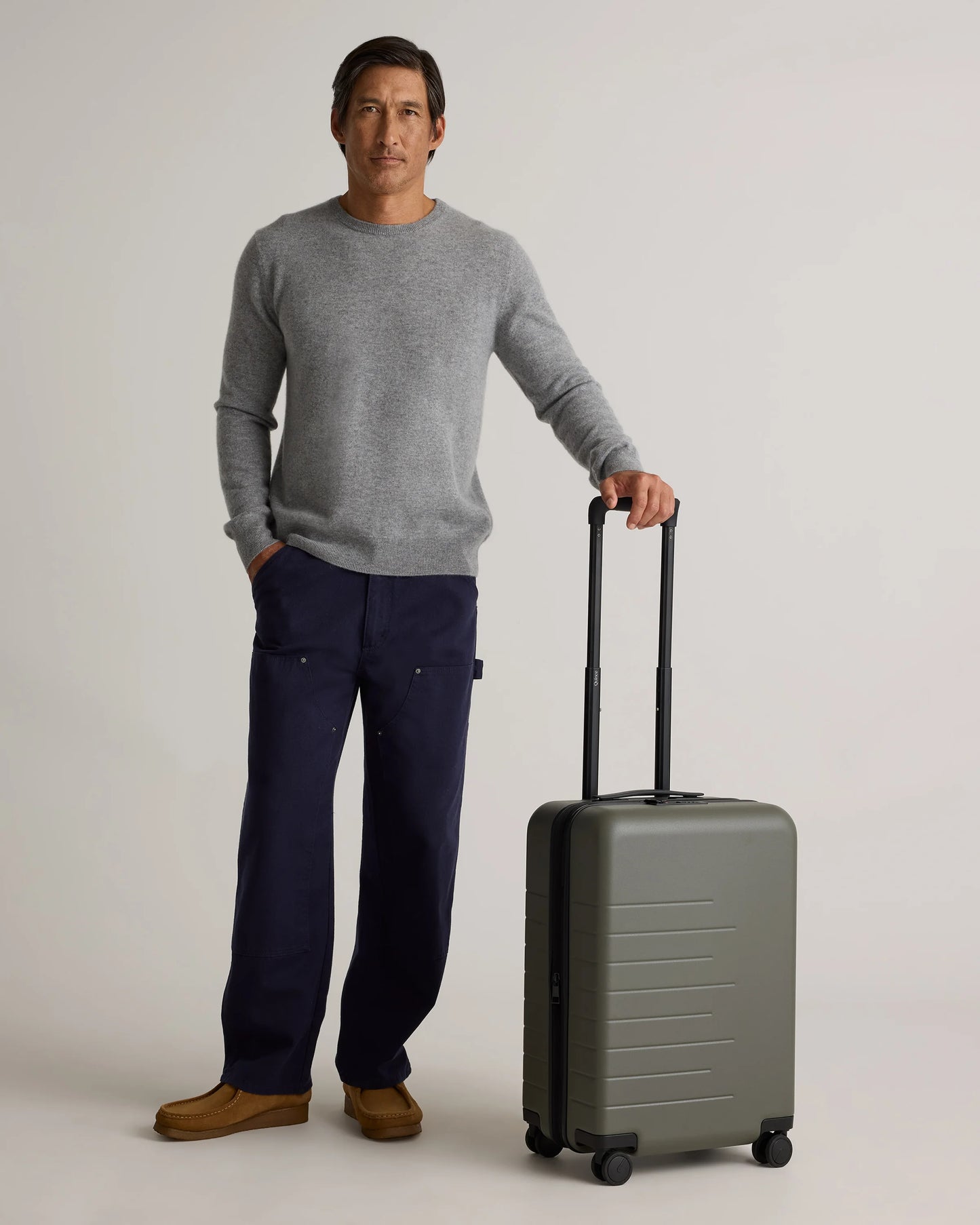 Carry-On & Large Check-In Suitcase Set - One Size / Dark Green
