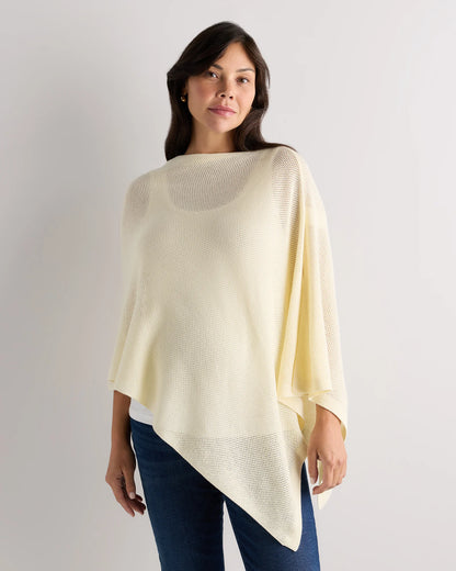 Lightweight Cotton Cashmere Nursing Shawl - One Size / Pale Custard Yellow